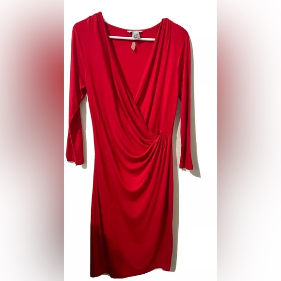 H&M X Reiss Collab - Red Wrap Style Dress - Picture 1 of 6